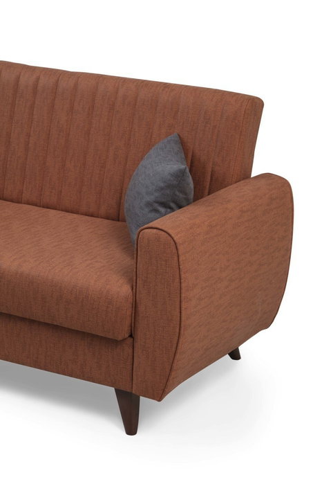 Atelier Del Sofa Alkon Sofá Cama de 2 Plazas Rojo Teja Atelier Del Sofa Alkon Sofá Cama de 2 Plazas Rojo Teja